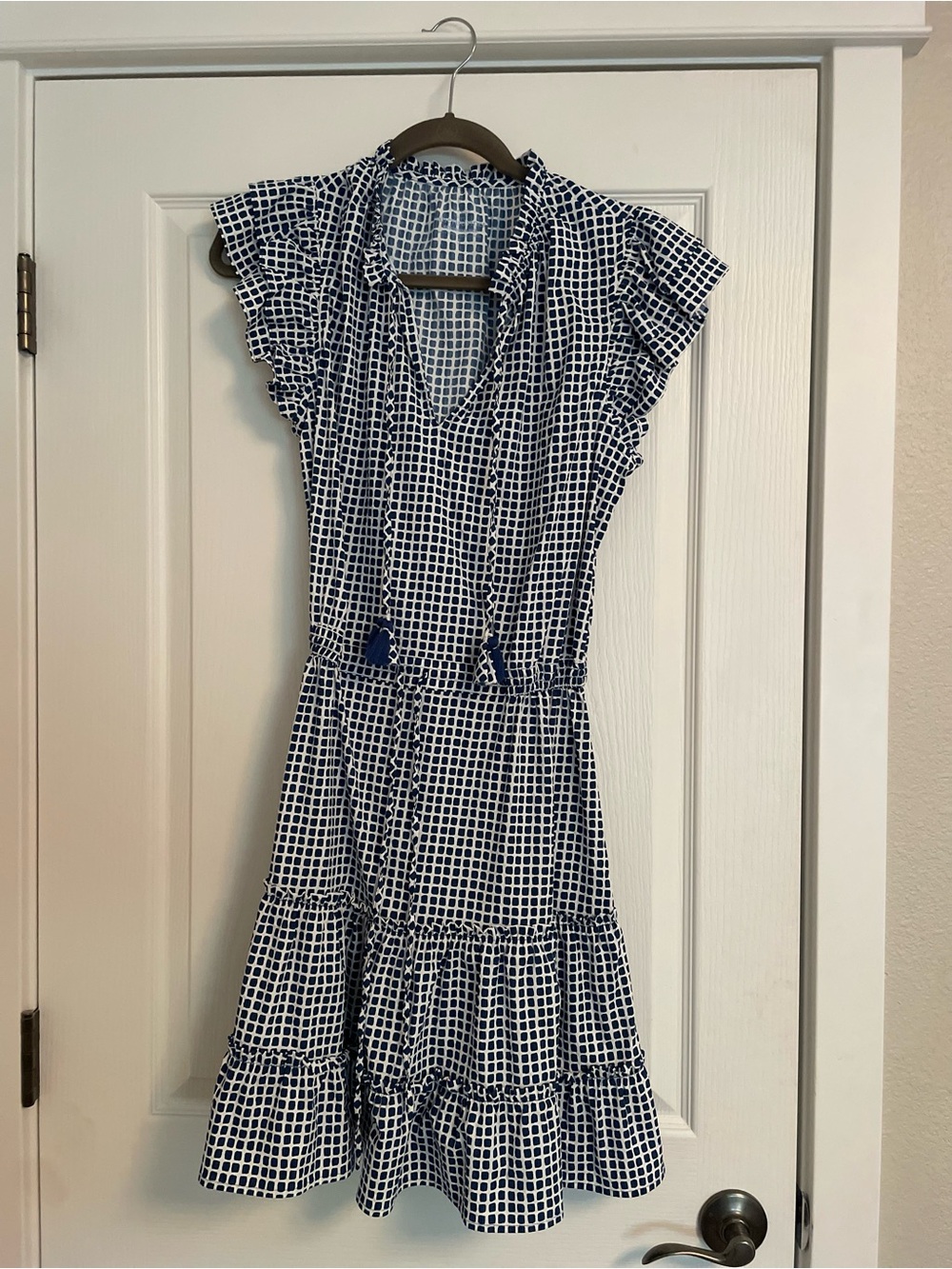 Vineyard Vines Navy Seersucker Dress